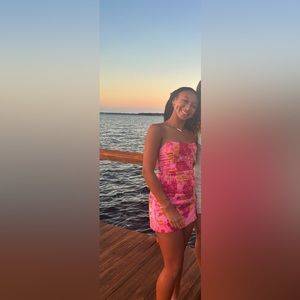 Showpiece Brailey strapless mini dress